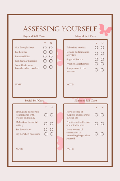 Women Self Care Journal